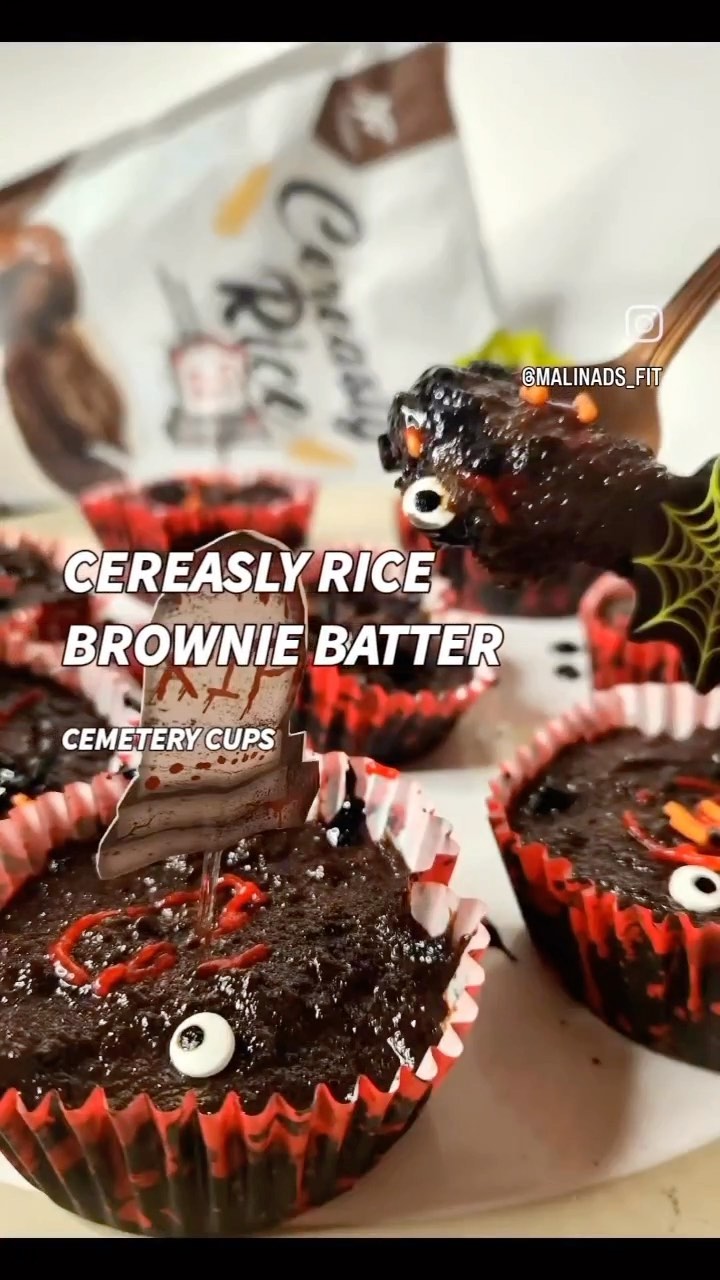 Spooky Chocolate Cemetery Cup - Brownie Batter